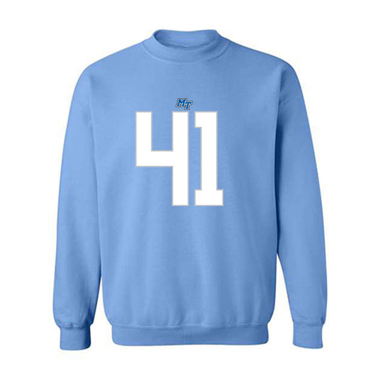 MTSU - NCAA Football : Christopher Kaup - Replica Shersey Crewneck Sweatshirt-0