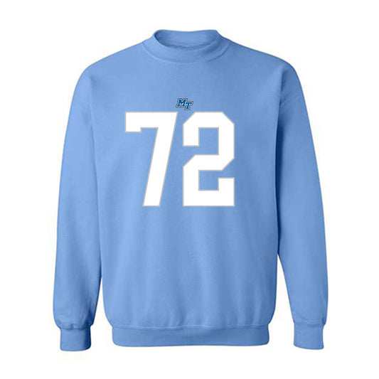 MTSU - NCAA Football : Jacob Otts - Replica Shersey Crewneck Sweatshirt-0