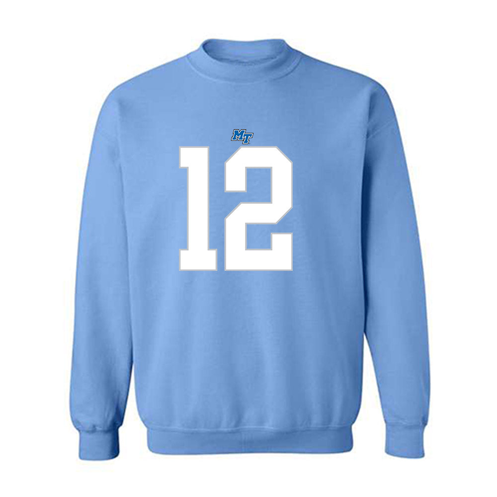 MTSU - NCAA Football : Brian Brewton - Replica Shersey Crewneck Sweatshirt-0