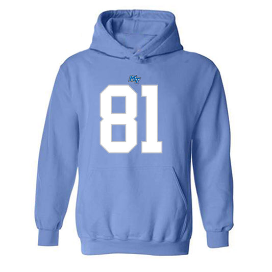 MTSU - NCAA Football : Wilson Hodges - Replica Shersey Hooded Sweatshirt-0