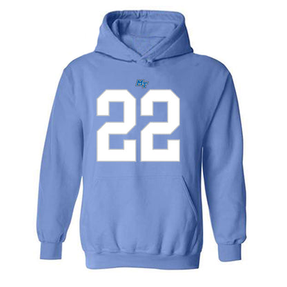 MTSU - NCAA Football : Jaiden Credle - Replica Shersey Hooded Sweatshirt