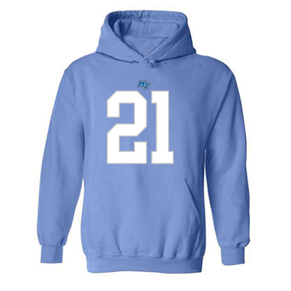 MTSU - NCAA Football : Abdul Muhammad - Replica Shersey Hooded Sweatshirt