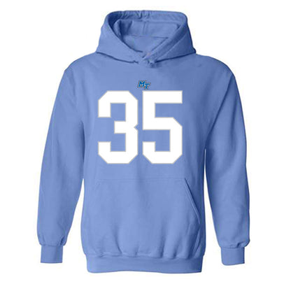 MTSU - NCAA Football : Muaaz Byard - Replica Shersey Hooded Sweatshirt-0