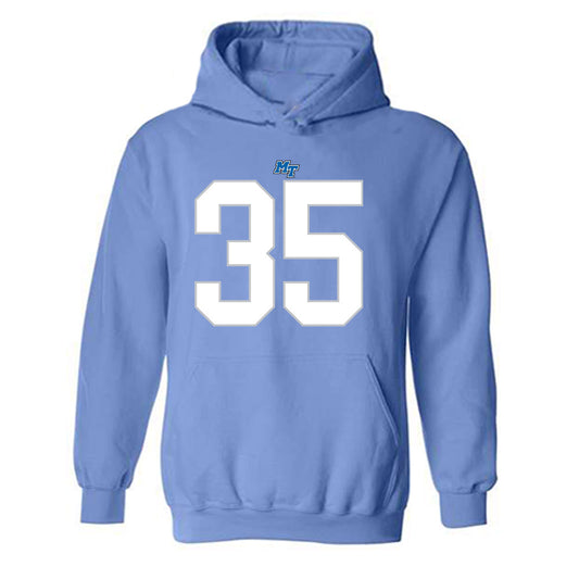 MTSU - NCAA Football : Muaaz Byard - Replica Shersey Hooded Sweatshirt-0