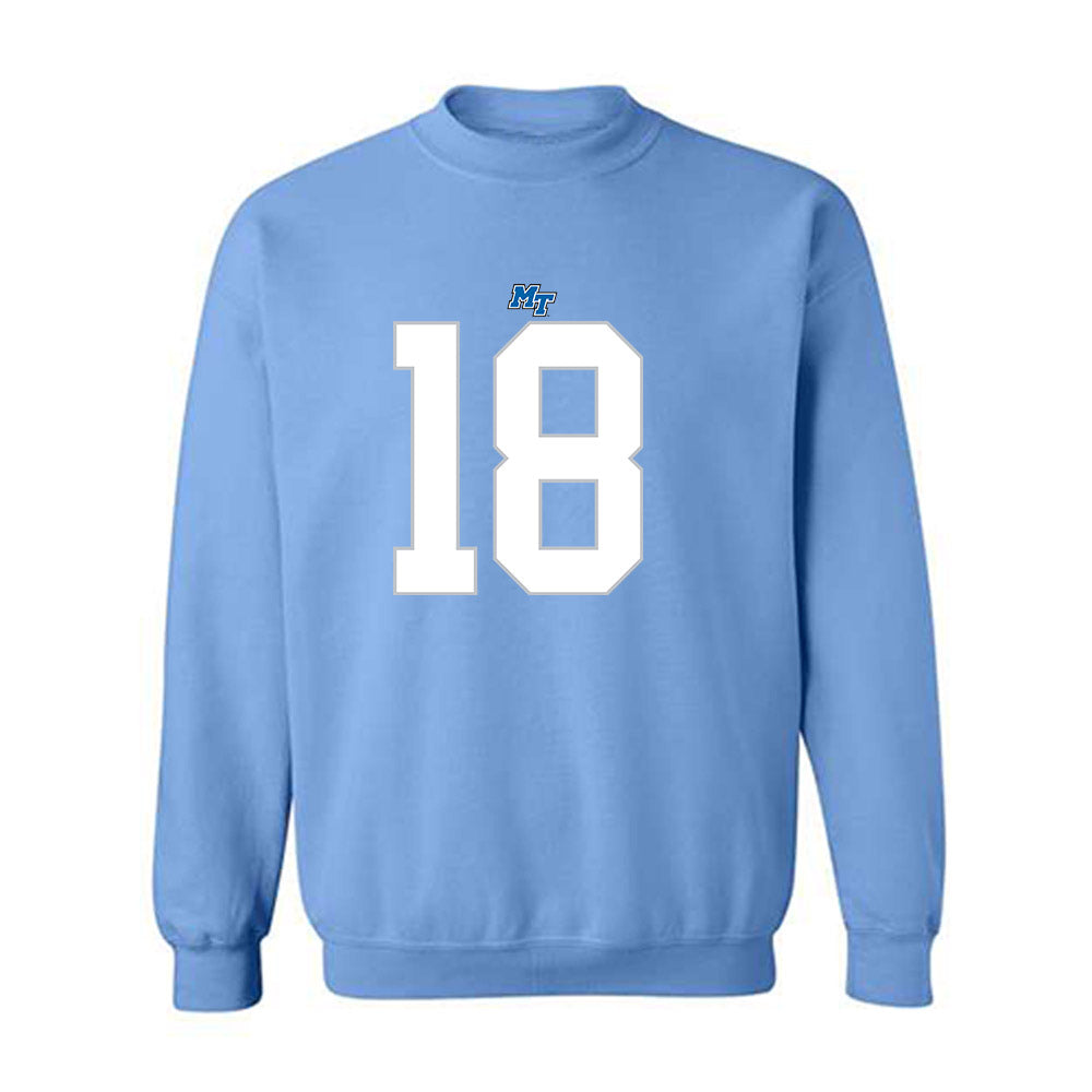 MTSU - NCAA Football : Kalen Woods - Replica Shersey Crewneck Sweatshirt-0