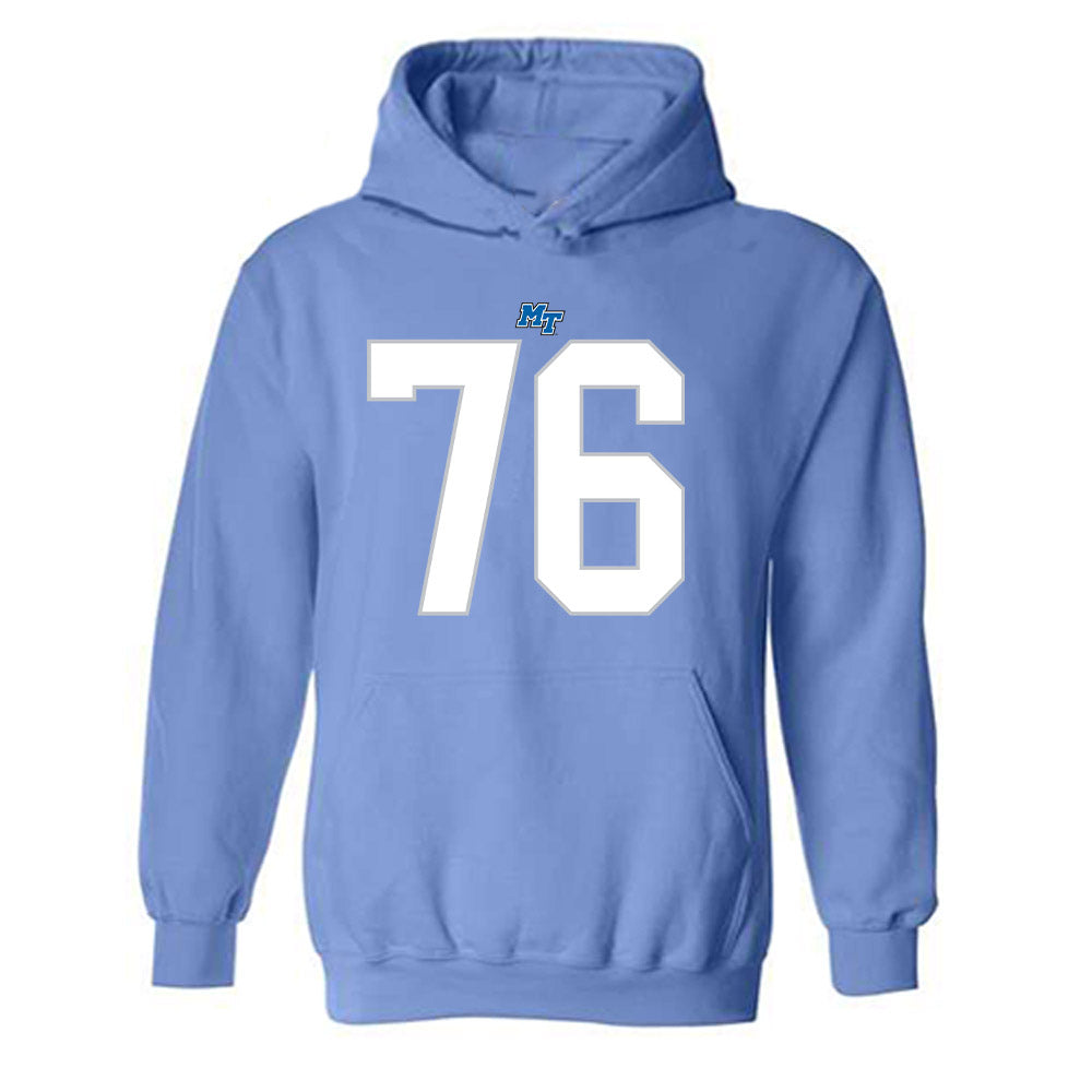 MTSU - NCAA Football : Garrett Austin - Replica Shersey Hooded Sweatshirt-0