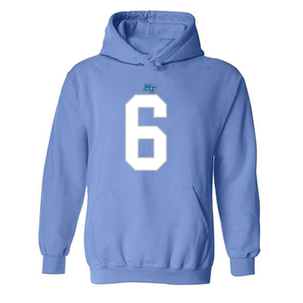 MTSU - NCAA Football : Antoine Jones - Replica Shersey Hooded Sweatshirt-0