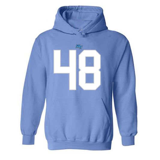 MTSU - NCAA Football : Andrew Cross-Adams - Replica Shersey Hooded Sweatshirt-0