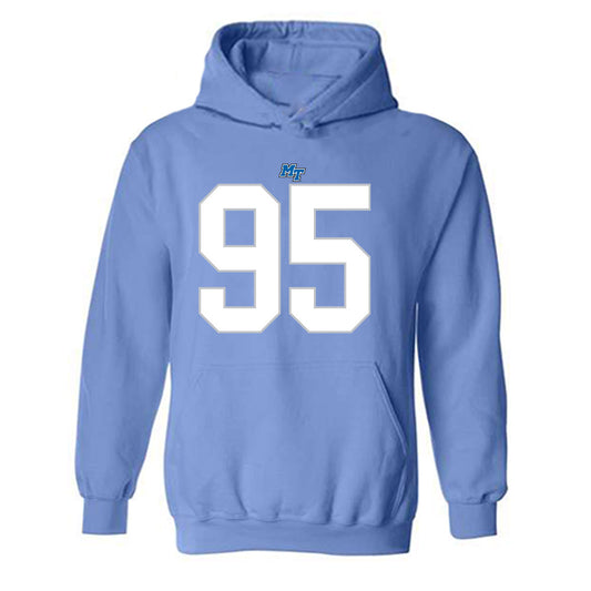 MTSU - NCAA Football : Baylen Woodman - Replica Shersey Hooded Sweatshirt-0