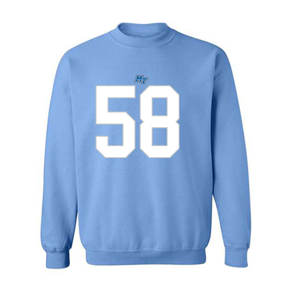 MTSU - NCAA Football : Korey Smith - Replica Shersey Crewneck Sweatshirt