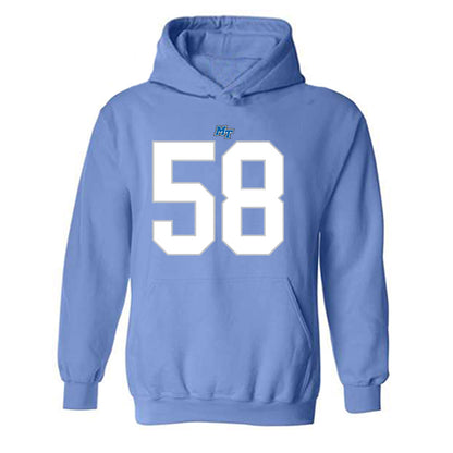 MTSU - NCAA Football : Korey Smith - Replica Shersey Hooded Sweatshirt