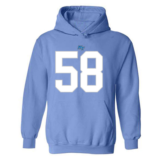 MTSU - NCAA Football : Korey Smith - Replica Shersey Hooded Sweatshirt