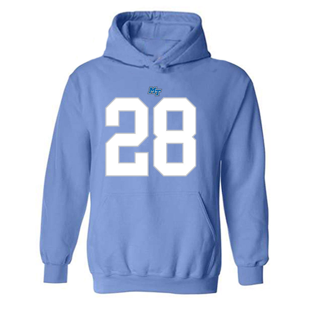 MTSU - NCAA Football : Alan Young - Replica Shersey Hooded Sweatshirt-0