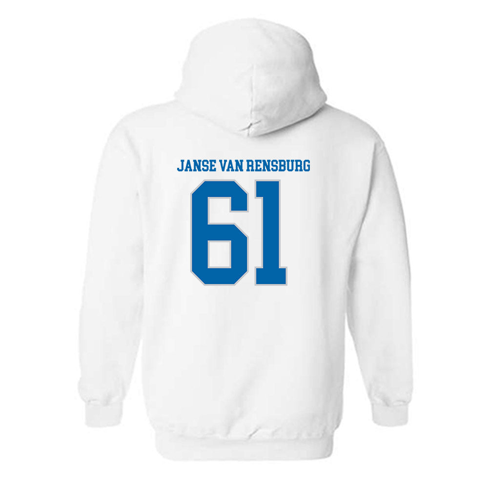 MTSU - NCAA Football : Otto Janse Van Rensburg - Replica Shersey Hooded Sweatshirt-1