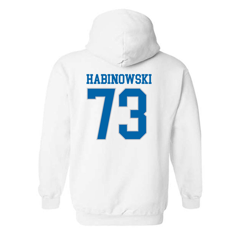 MTSU - NCAA Football : Joseph Habinowski - Replica Shersey Hooded Sweatshirt-1