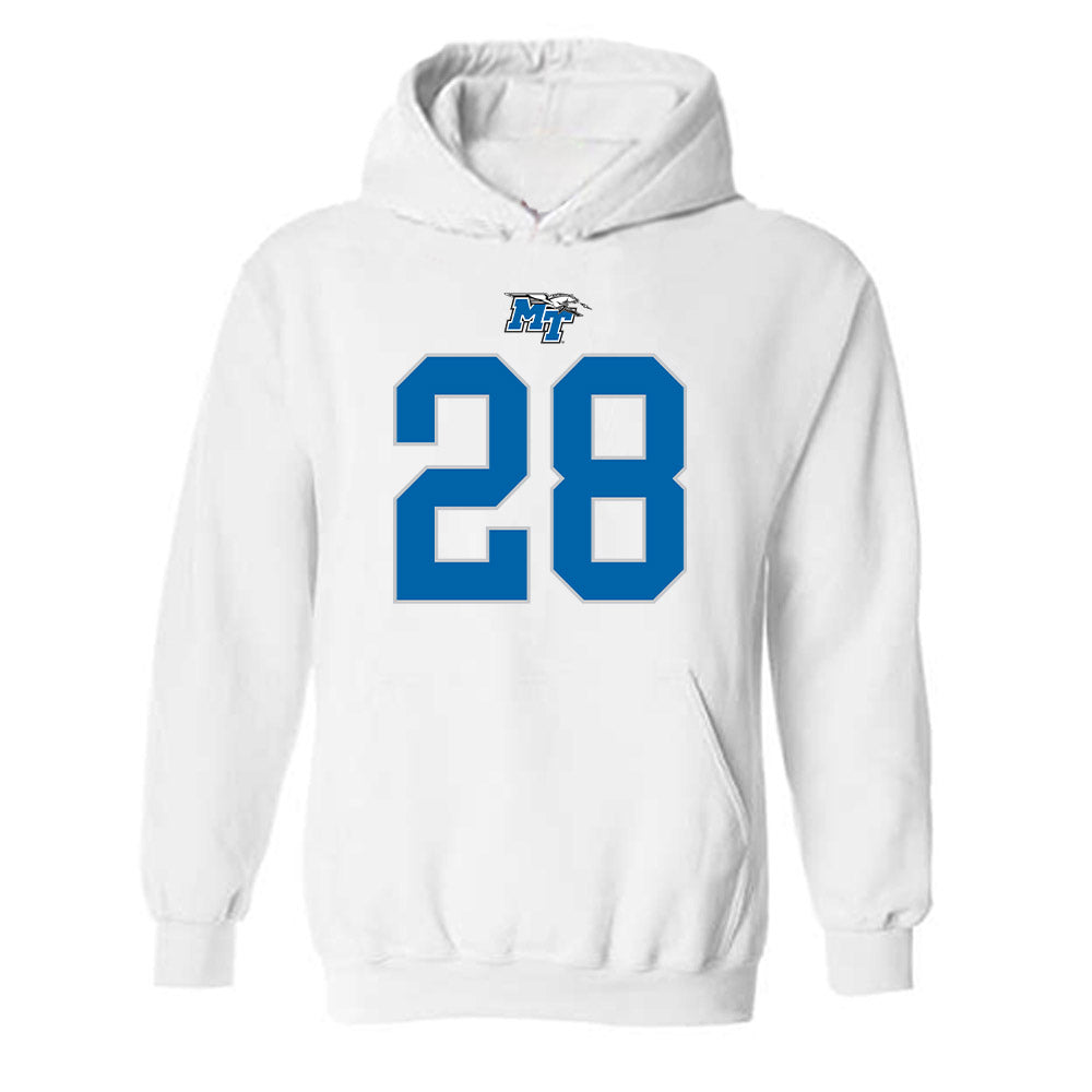 MTSU - NCAA Football : Alan Young - Replica Shersey Hooded Sweatshirt-0