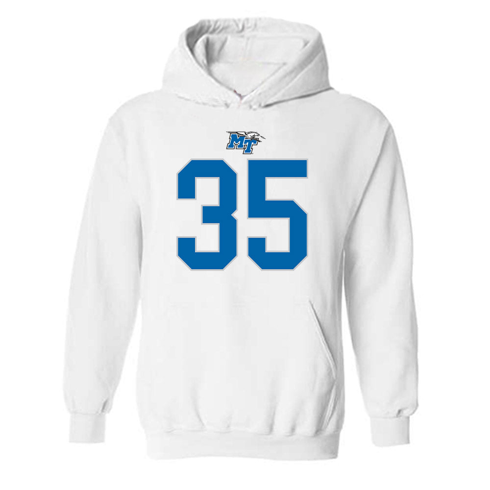 MTSU - NCAA Football : Muaaz Byard - Replica Shersey Hooded Sweatshirt-0