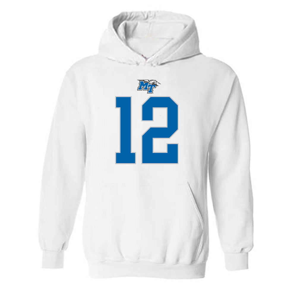 MTSU - NCAA Football : Brian Brewton - Replica Shersey Hooded Sweatshirt-0