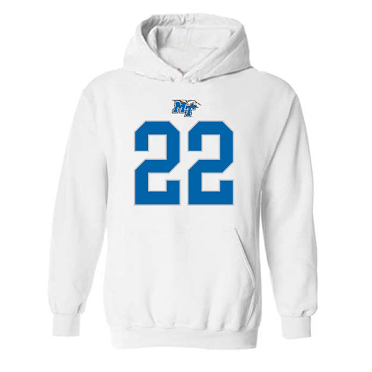 MTSU - NCAA Football : Jaiden Credle - Replica Shersey Hooded Sweatshirt