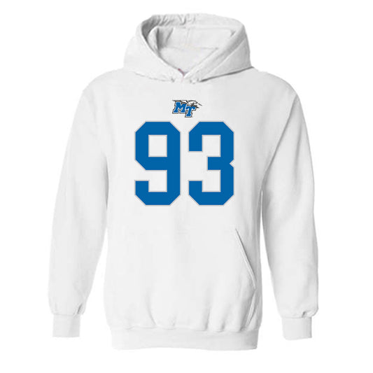 MTSU - NCAA Football : Aidan Butts - Replica Shersey Hooded Sweatshirt