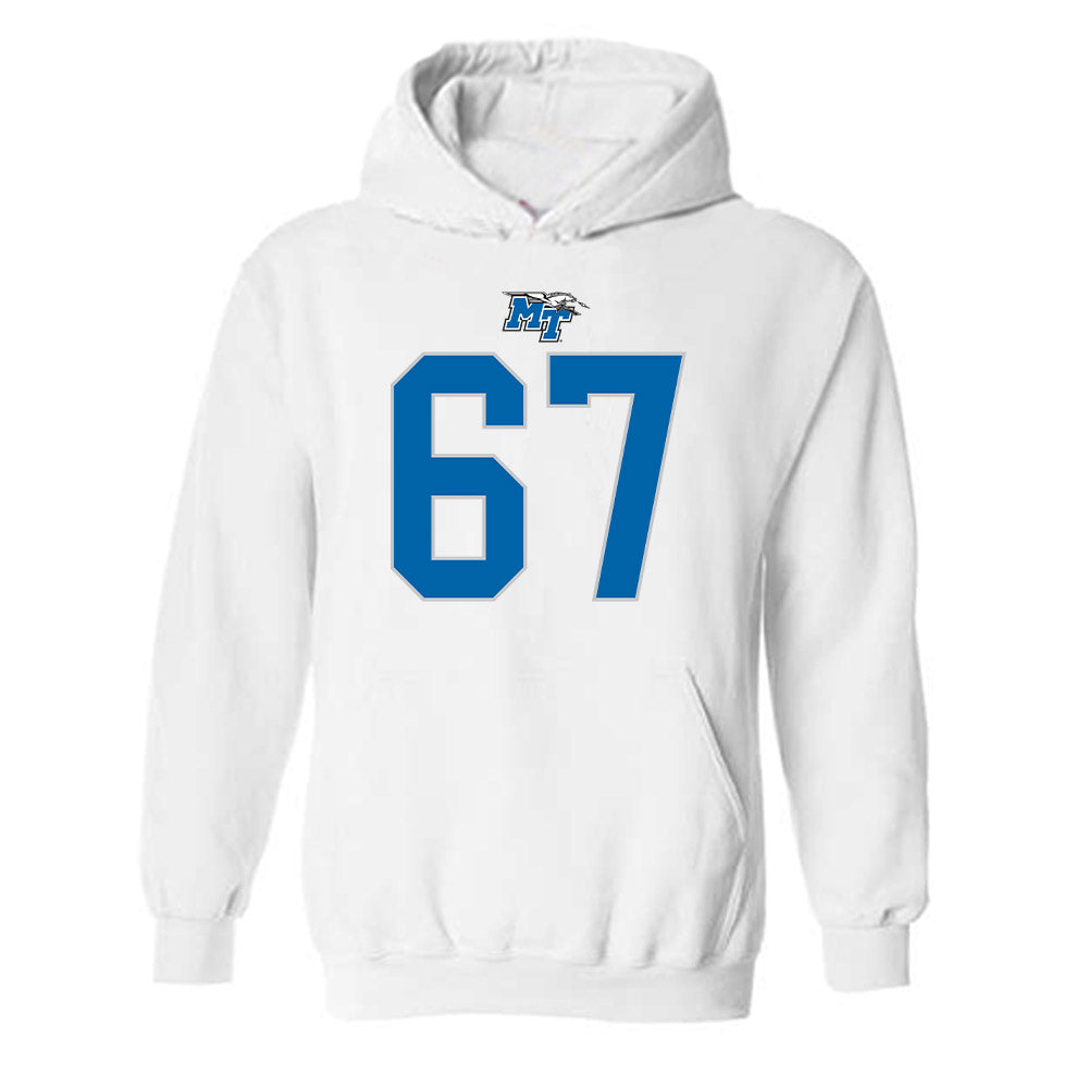 MTSU - NCAA Football : Henry Hamlin - Replica Shersey Hooded Sweatshirt