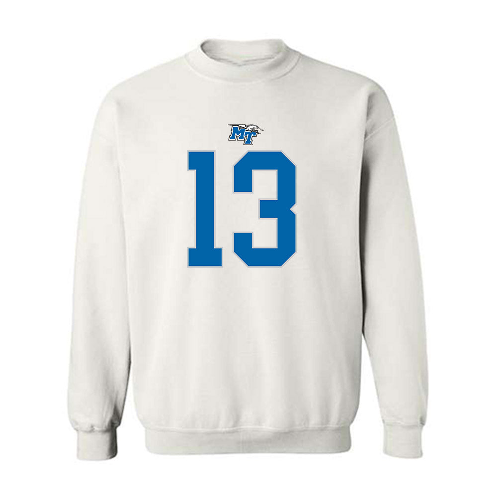 MTSU - NCAA Football : Cam Lacy - Replica Shersey Crewneck Sweatshirt-0