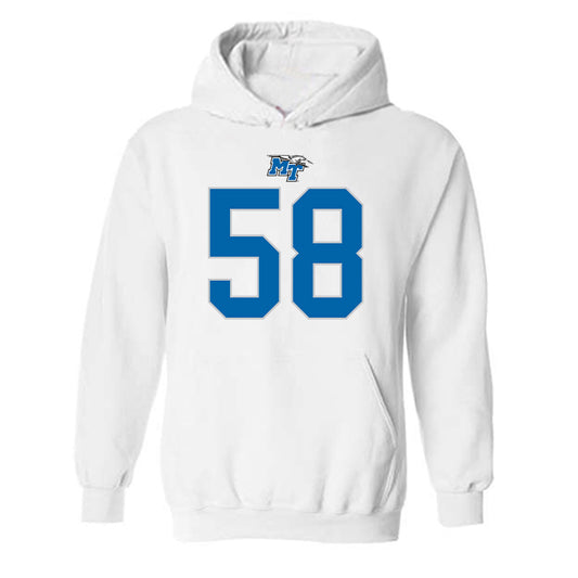 MTSU - NCAA Football : Korey Smith - Replica Shersey Hooded Sweatshirt