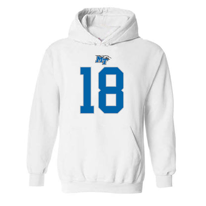 MTSU - NCAA Football : Xavier Williams - Replica Shersey Hooded Sweatshirt