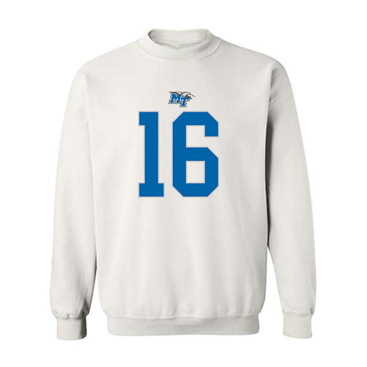 MTSU - NCAA Football : Jaiyden Thompson - Replica Shersey Crewneck Sweatshirt-0