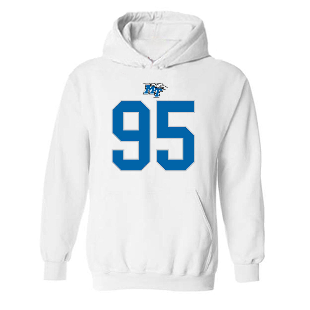 MTSU - NCAA Football : Zeion Simpson-smith - Replica Shersey Hooded Sweatshirt-0