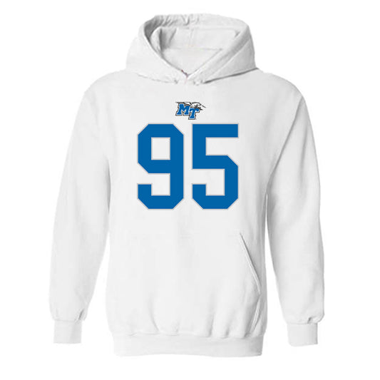 MTSU - NCAA Football : Zeion Simpson-smith - Replica Shersey Hooded Sweatshirt-0