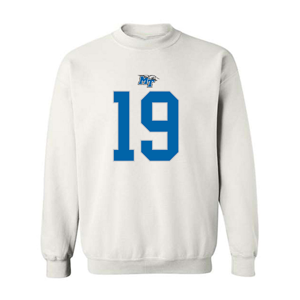 MTSU - NCAA Football : Locke Kennedy - Replica Shersey Crewneck Sweatshirt-0