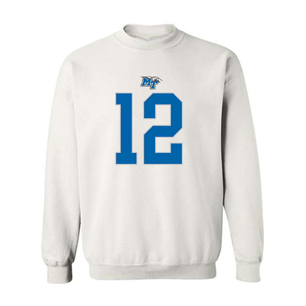 MTSU - NCAA Football : Peter Grandjean - Replica Shersey Crewneck Sweatshirt-0