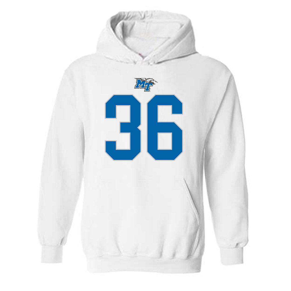 MTSU - NCAA Football : Jordan Thompson - Replica Shersey Hooded Sweatshirt