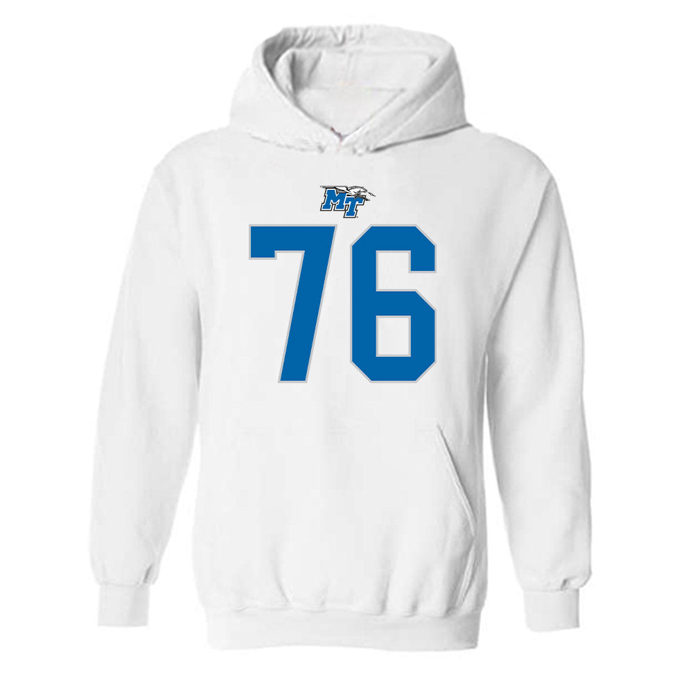 MTSU - NCAA Football : Garrett Austin - Replica Shersey Hooded Sweatshirt-0