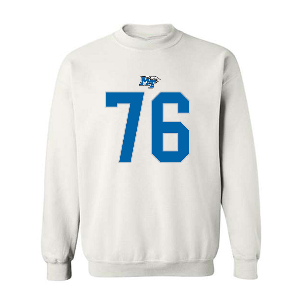 MTSU - NCAA Football : Garrett Austin - Replica Shersey Crewneck Sweatshirt-0