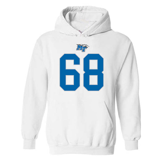 MTSU - NCAA Football : Jason Overton - Replica Shersey Hooded Sweatshirt