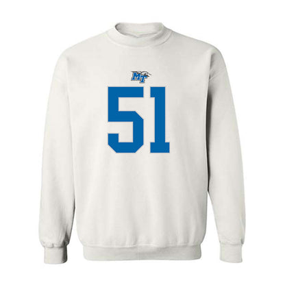 MTSU - NCAA Football : Quentin Butler - Replica Shersey Crewneck Sweatshirt-0