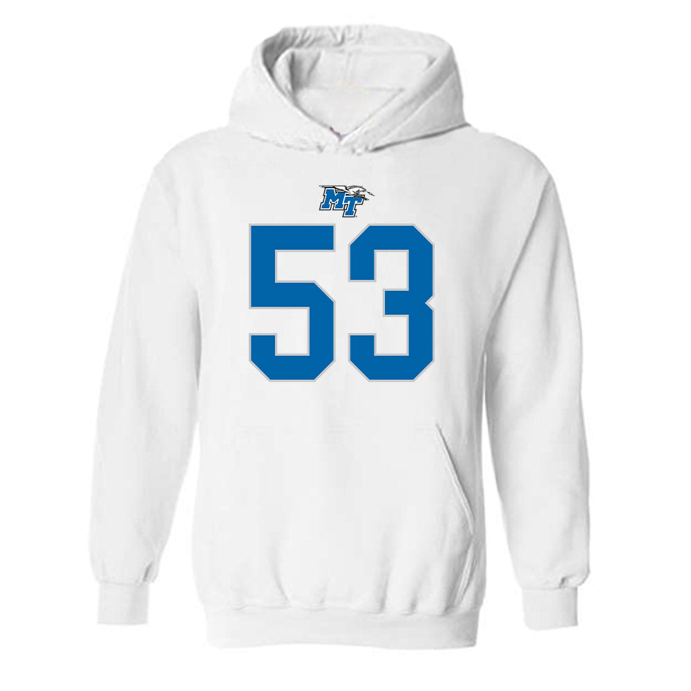 MTSU - NCAA Football : Roman Jones - Replica Shersey Hooded Sweatshirt-0