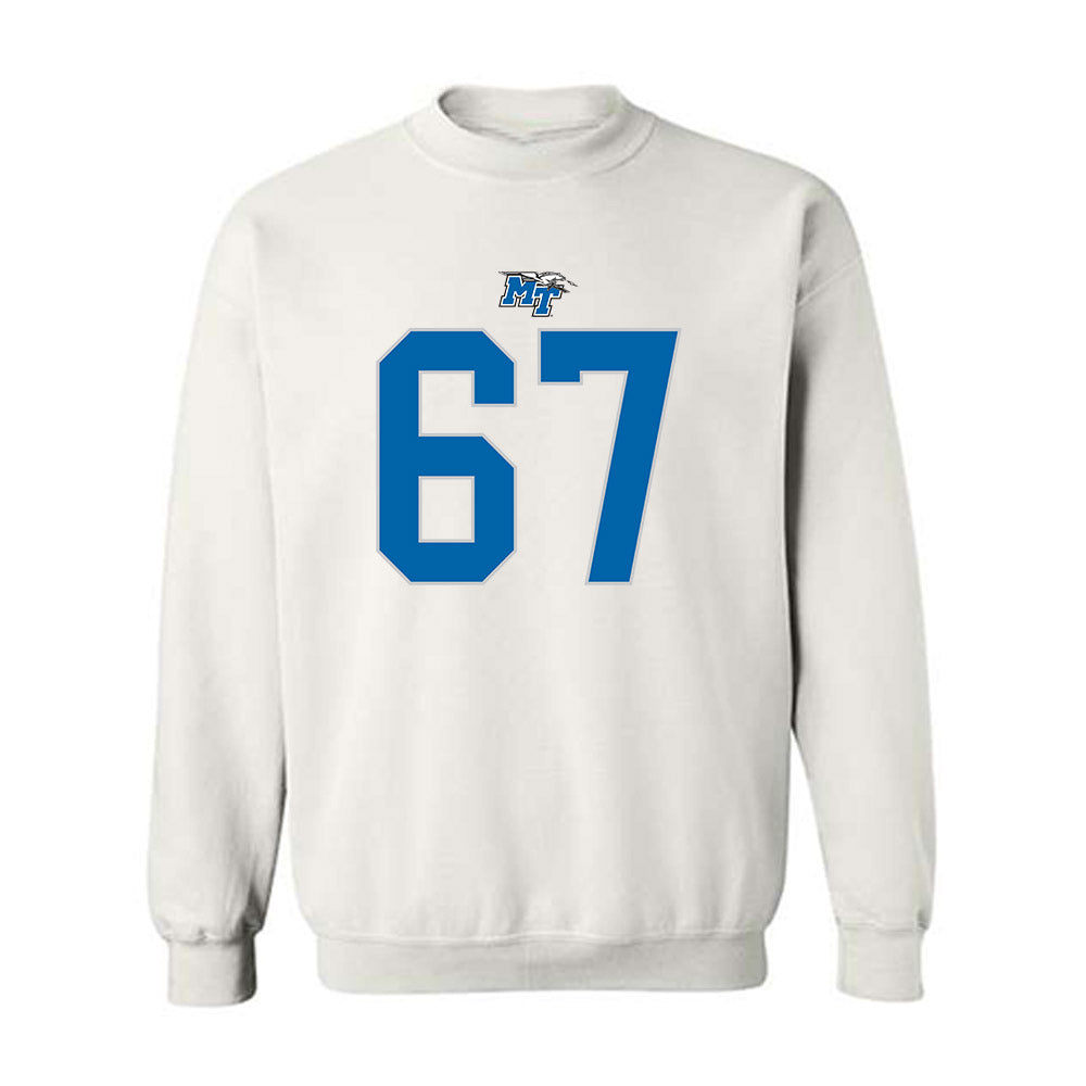 MTSU - NCAA Football : Archie Roseman V - Replica Shersey Crewneck Sweatshirt-0