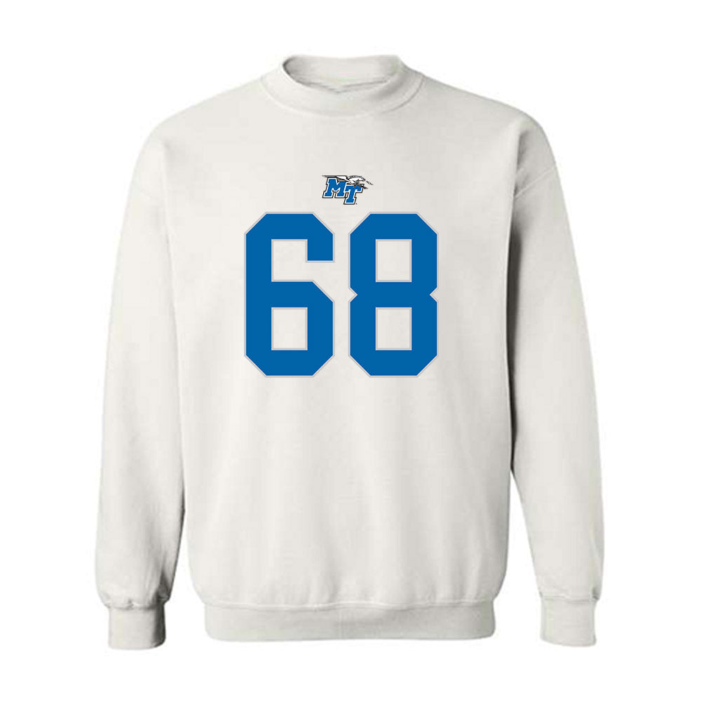 MTSU - NCAA Football : Jason Overton - Replica Shersey Crewneck Sweatshirt