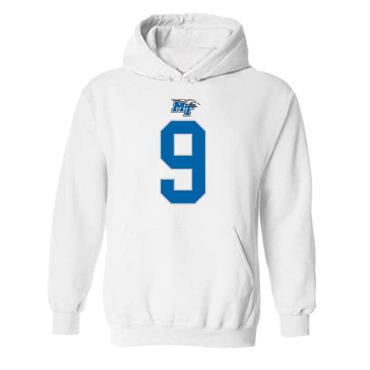 MTSU - NCAA Football : Jekail Middlebrook - Replica Shersey Hooded Sweatshirt-0