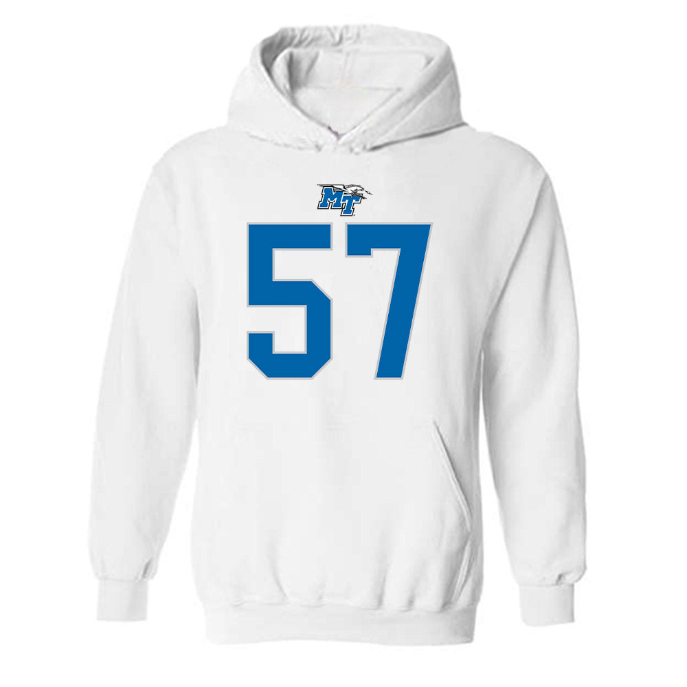 MTSU - NCAA Football : Bo Bryan - Replica Shersey Hooded Sweatshirt-0