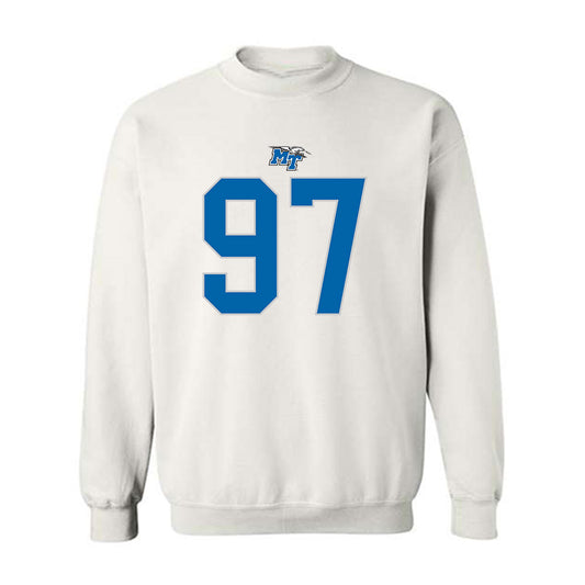 MTSU - NCAA Football : Grant Chadwick - Replica Shersey Crewneck Sweatshirt