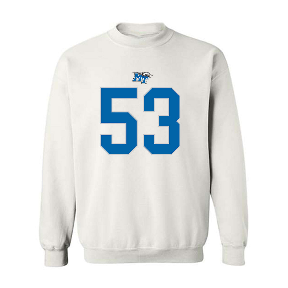 MTSU - NCAA Football : Roman Jones - Replica Shersey Crewneck Sweatshirt-0