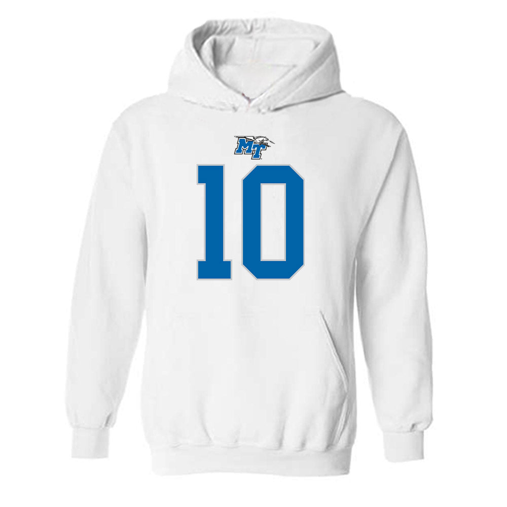 MTSU - NCAA Football : Jordan Chestnut - Replica Shersey Hooded Sweatshirt-0