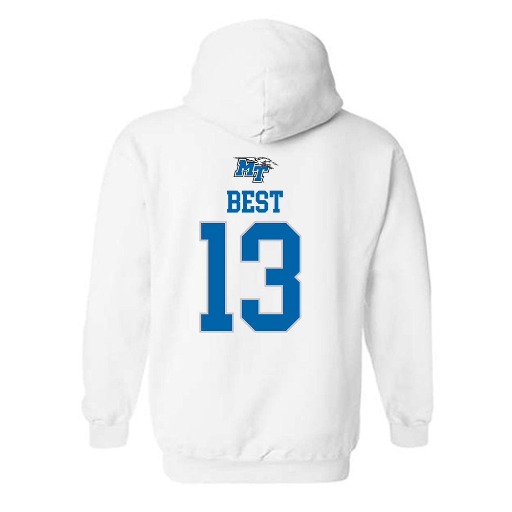 MTSU - NCAA Women's Soccer : Olivia Best - Replica Shersey Hooded Sweatshirt-1