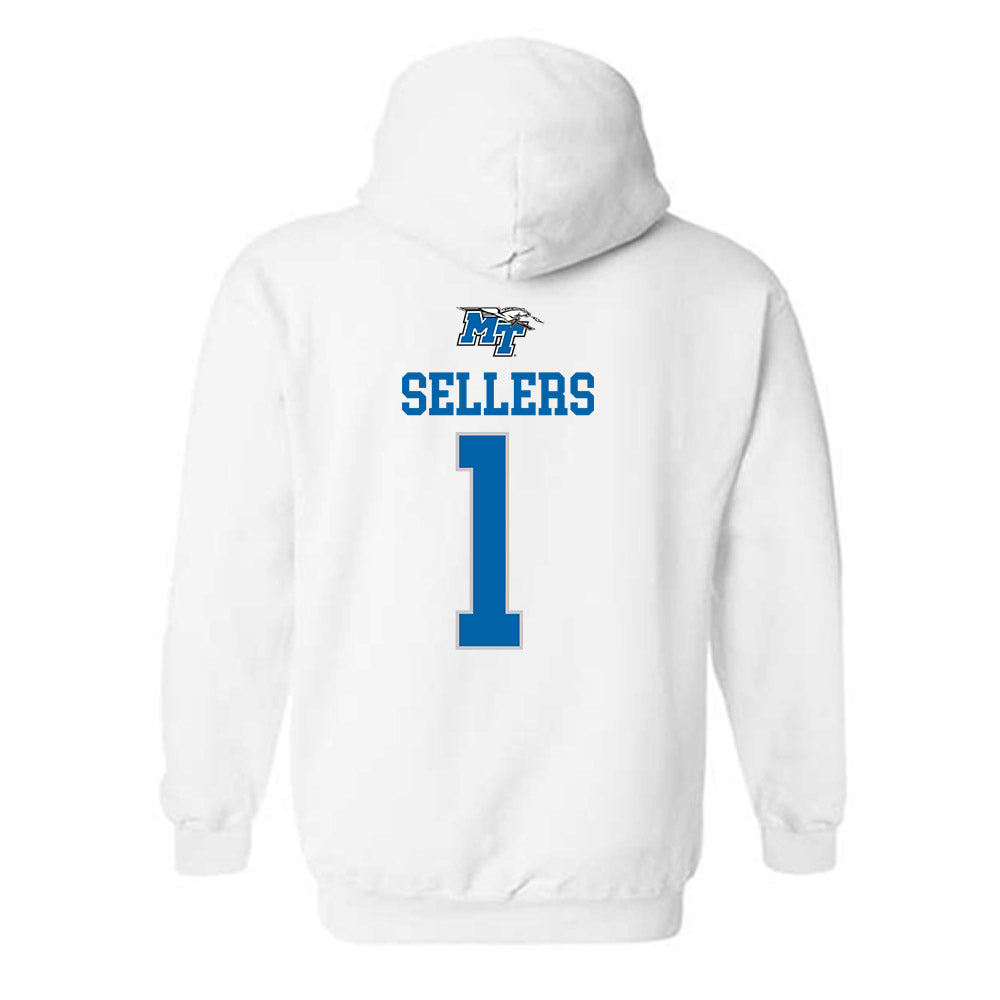 MTSU - NCAA Women's Soccer : Ella Sellers - Replica Shersey Hooded Sweatshirt-1