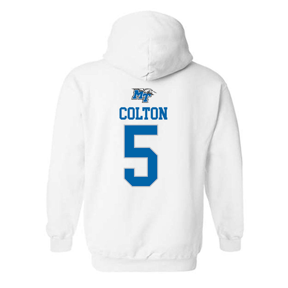 MTSU - NCAA Women's Soccer : Ryan Colton - Replica Shersey Hooded Sweatshirt