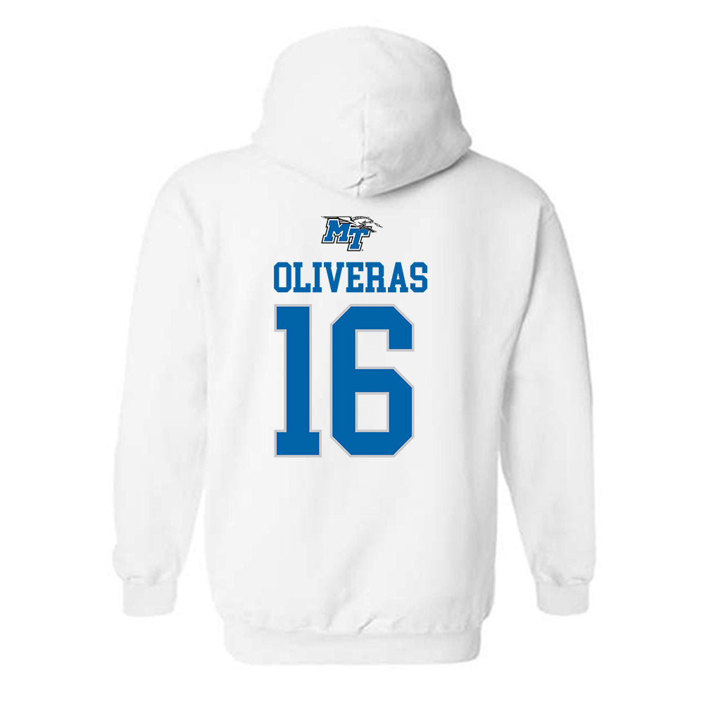 MTSU - NCAA Women's Soccer : Jessica Oliveras - Replica Shersey Hooded Sweatshirt